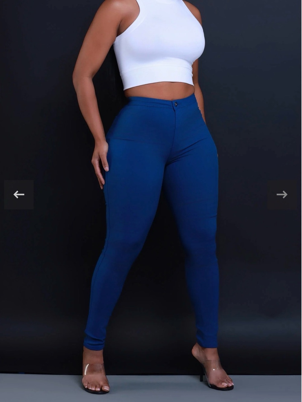 Women’s Super Swank High Waist Stretchy Jeans - Ocean Blue